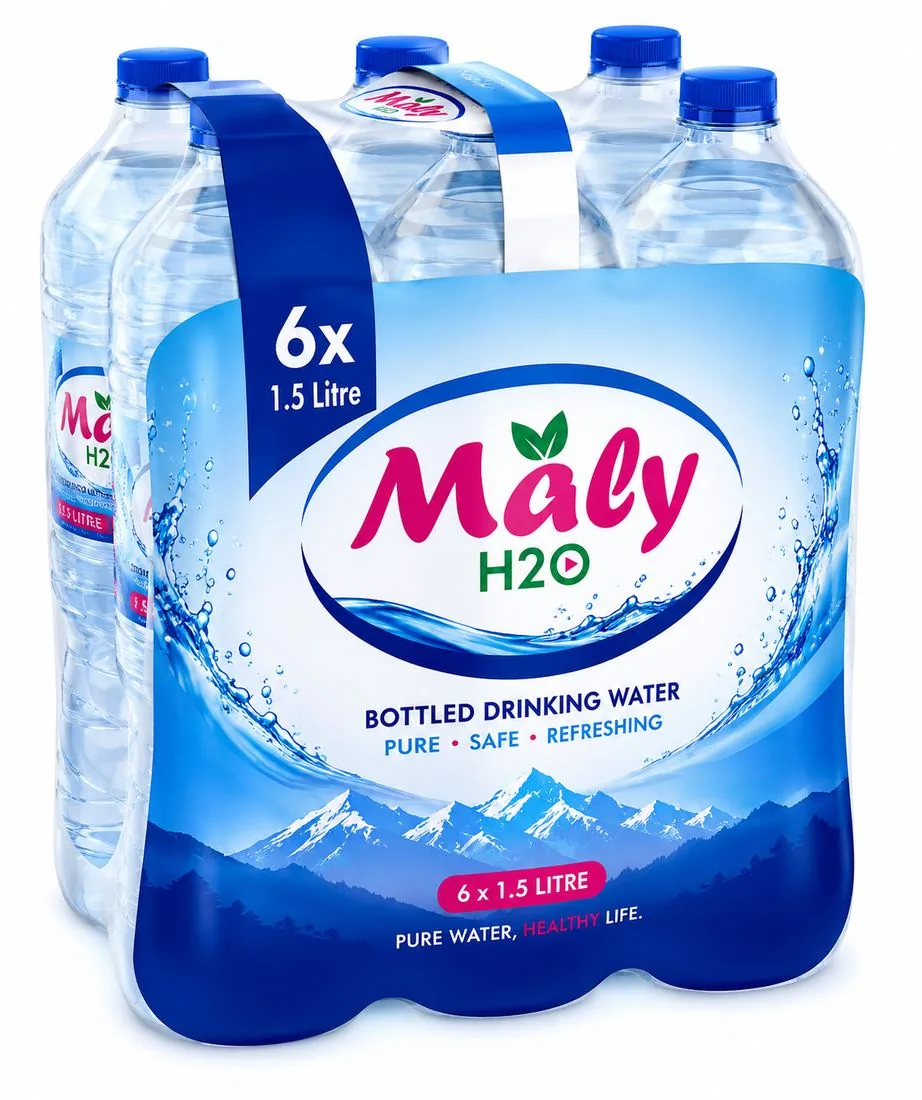 MALY Water 6 x 1.5 litre shrink-wrapped pack
